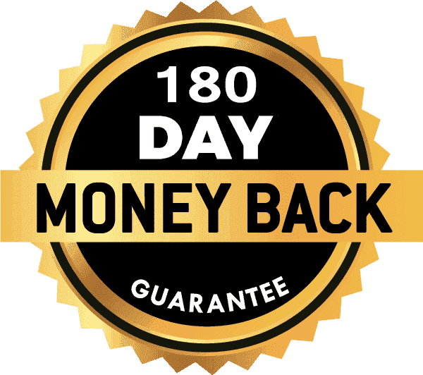 180-Day-Money-Back-Guarantee logo